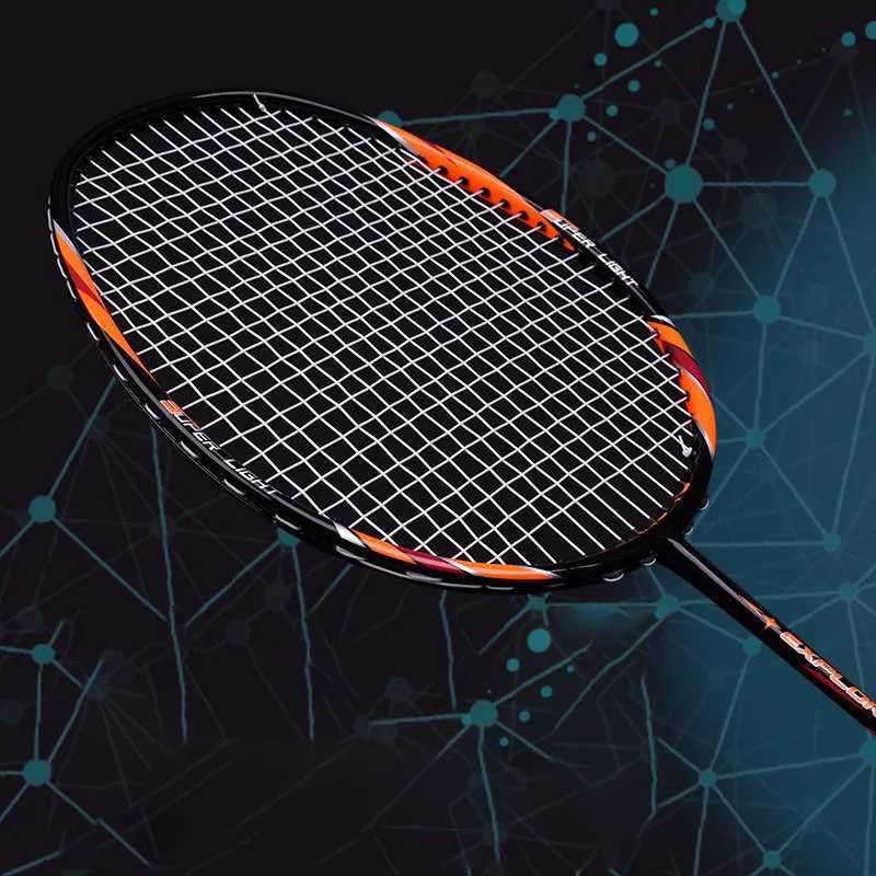 Guangyu carbon composite badminton racket suitable for adults exercise and entertainment string rod 8-20lb 2-piece pair 4UW241221