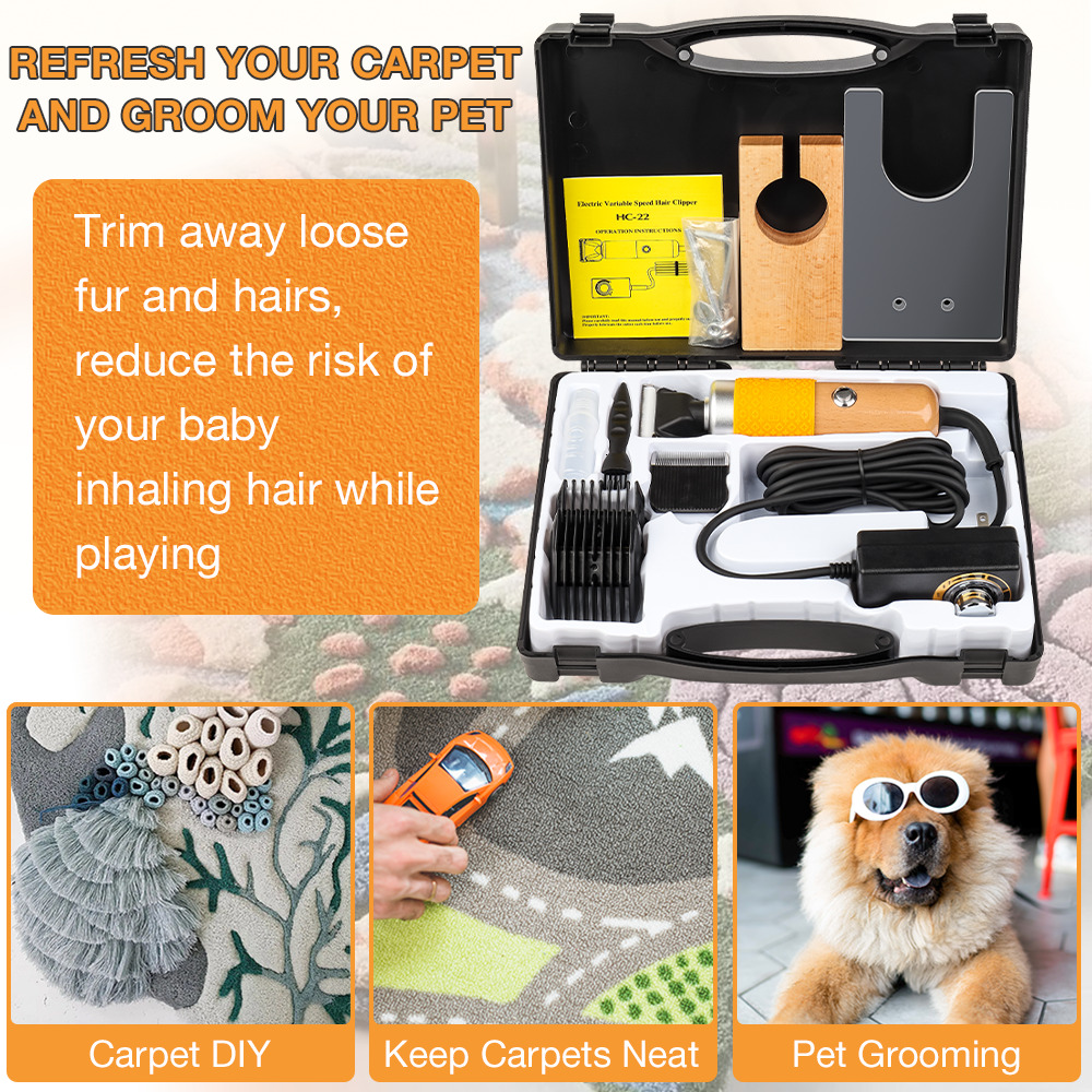 200W 110V-220V Carpet Trimmer, Animal Tufted Electric Scissors, Home Pet Hair Clipper Set, Tools