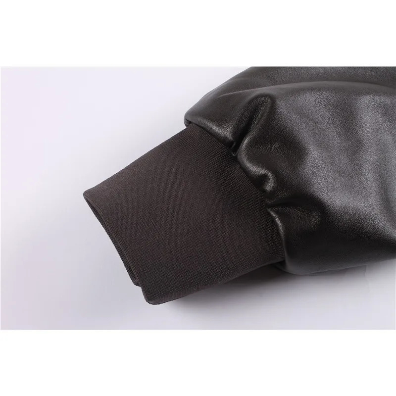 Mens Winter Oversize Air Force Leather Jackets Men Retro Casual Pilot PU Leather Coats Outdoor Military Windproof Bomber Outwear 241216