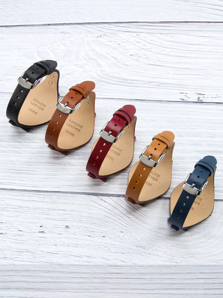 Genuine Leather Watch Band for Es4114 Es4113 Es3625 Es3616 Female Waterproof Sweat-Proof Soft Comfortable Watch Strap18mm 241220