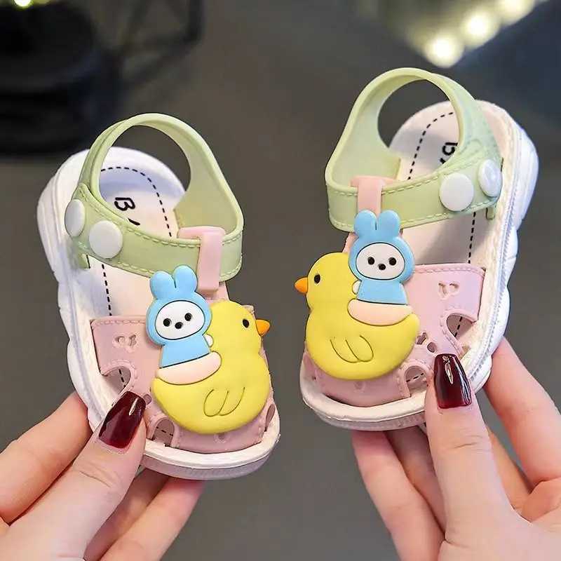 Sneakers Casual Cute Cartoon Breathable Sandals For Baby Girls Lightweight Anti Slip Sandals For Indoor Outdoor All Seasons H241221