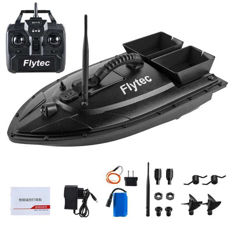 Fish bait boat 500m Rote Control fish bait boat dual motor fish bait machine 1.5KG loading D light for fishing tools W241221