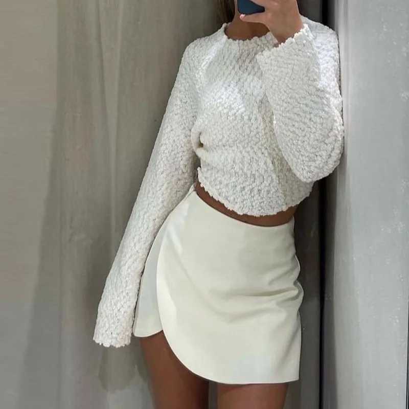 TR Beige Mini Skirt Pants High Waist Skort For Women Summer Asymmetric Black Skirt Shorts Casual Pink Brown Womens SkortXJ241221