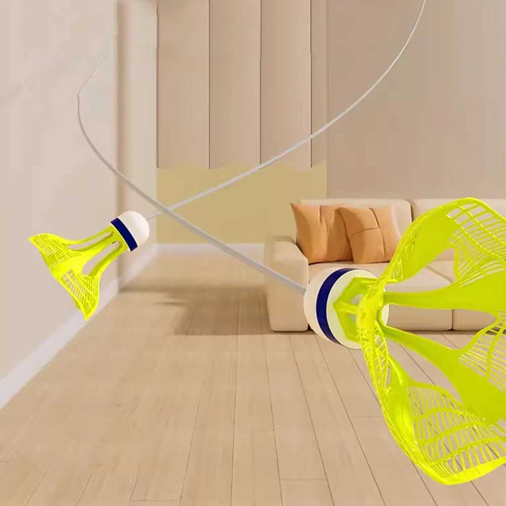 Badminton Rackets Set Linear Badminton Practice Racquet Set Childrens Indoor and Outdoor Sports Single Fitness Exercise at HomeW241221