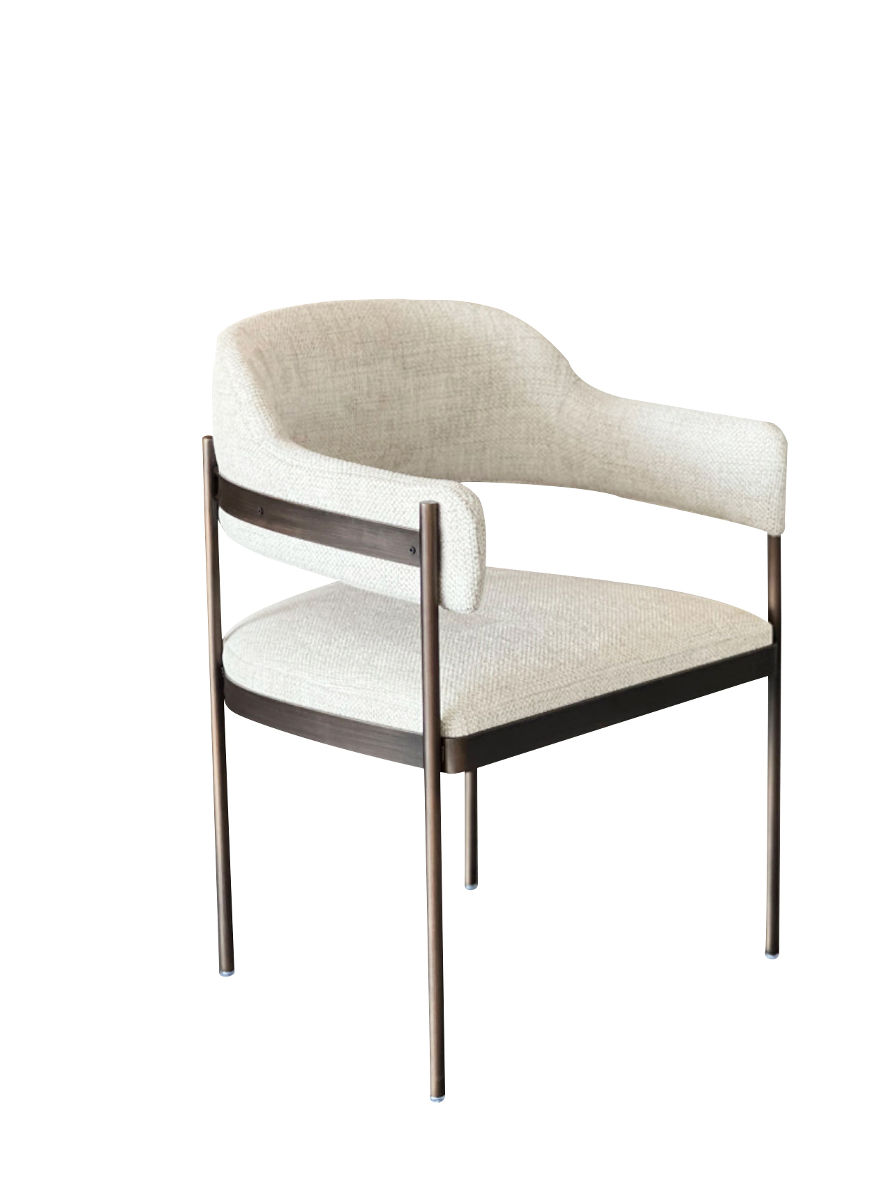 ROWAN Dining Chair - Modern Upholstered Metal Frame Chair for Dining Room Office or Home Use
