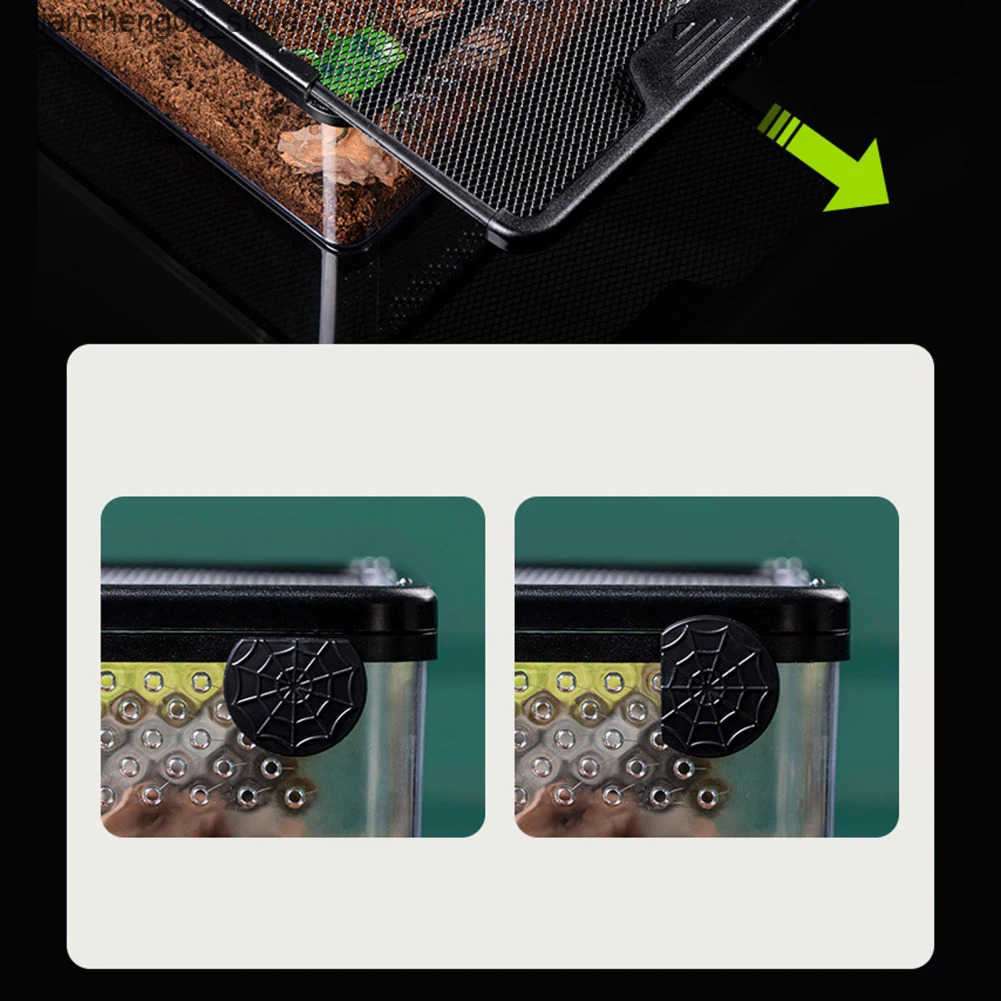 Other Pet Supplies A panoramic aquarium with breathable turtle jars fish tanks multifunctional areas and small pet reptile boxes for reptiles L240910