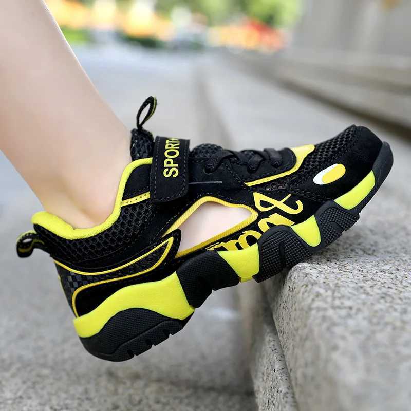 Sneakers Childrens summer shoes childrens sandals breathable boys sandals soft childrens shoes outdoor protective shoes beach sandals H241221
