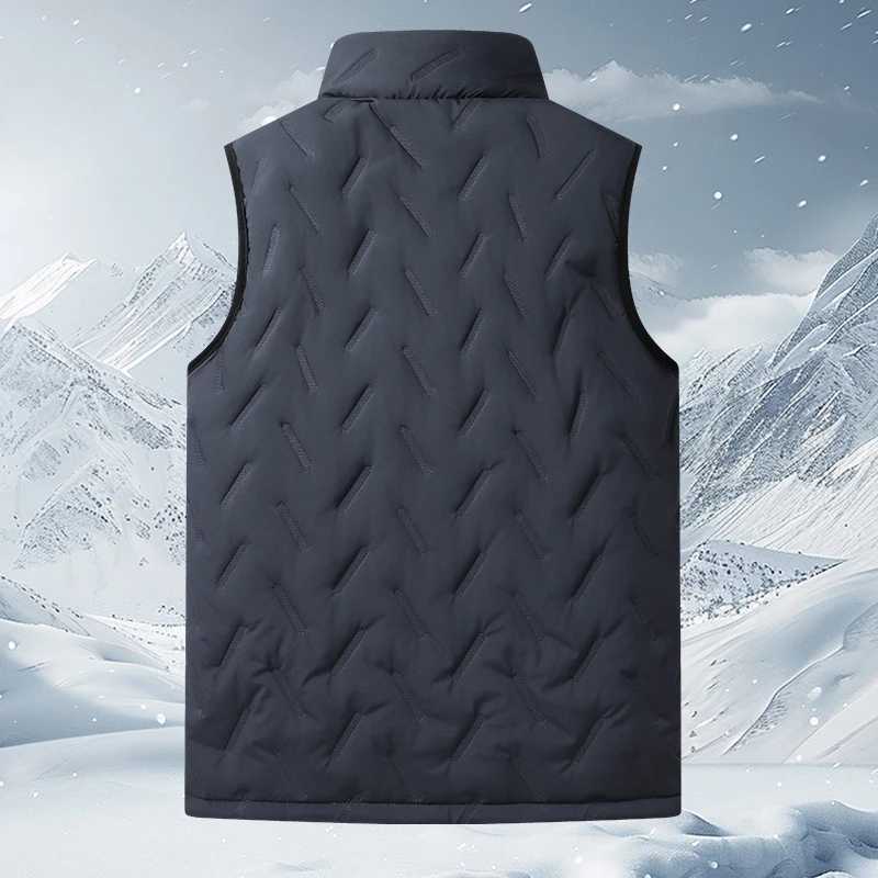 L-7XL Large Size Lamb Fleece Vest Sports and Leisure Stand-up Collar Autumn and Winter Plus Velvet Thick Warm Waistcoat VestXJ241221