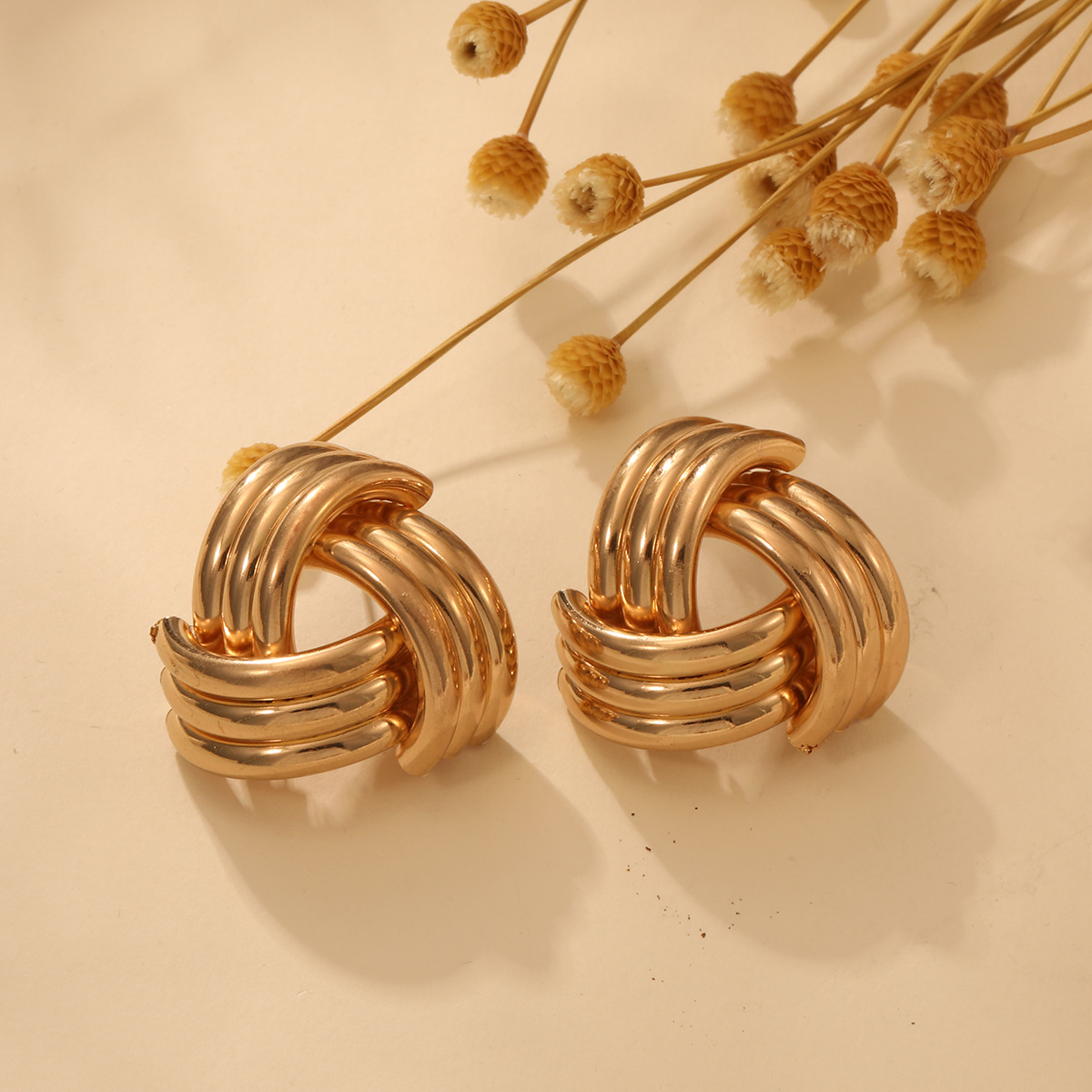 Women's Trendy Geometry Hoop Earrings with Hollow Design - Premium Wholesale Jewelry