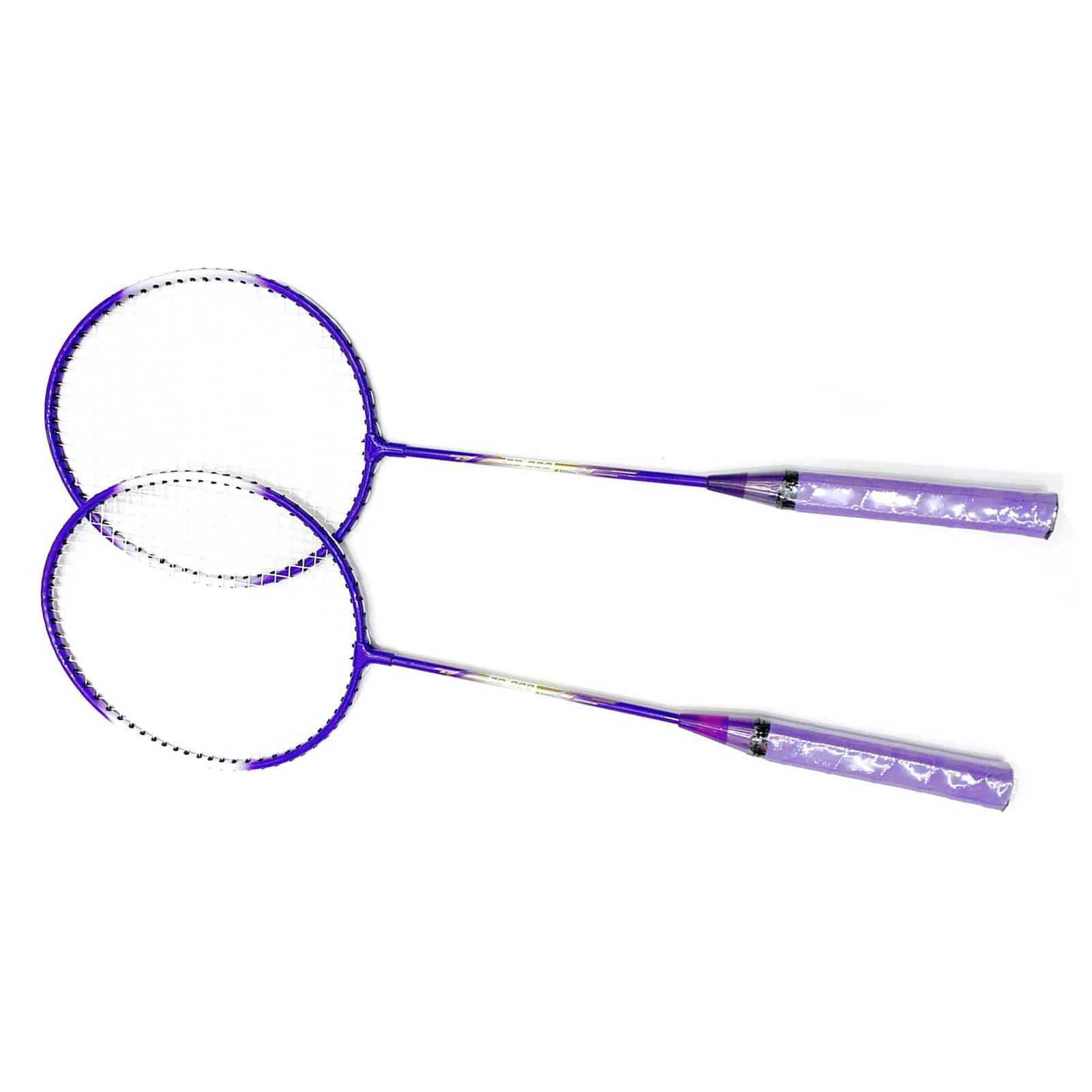 Badminton Racket 2 Player Super Light Split Handle Iron Alloy Badminton Racket Set Suitable for Beginners and ChildrenW241221
