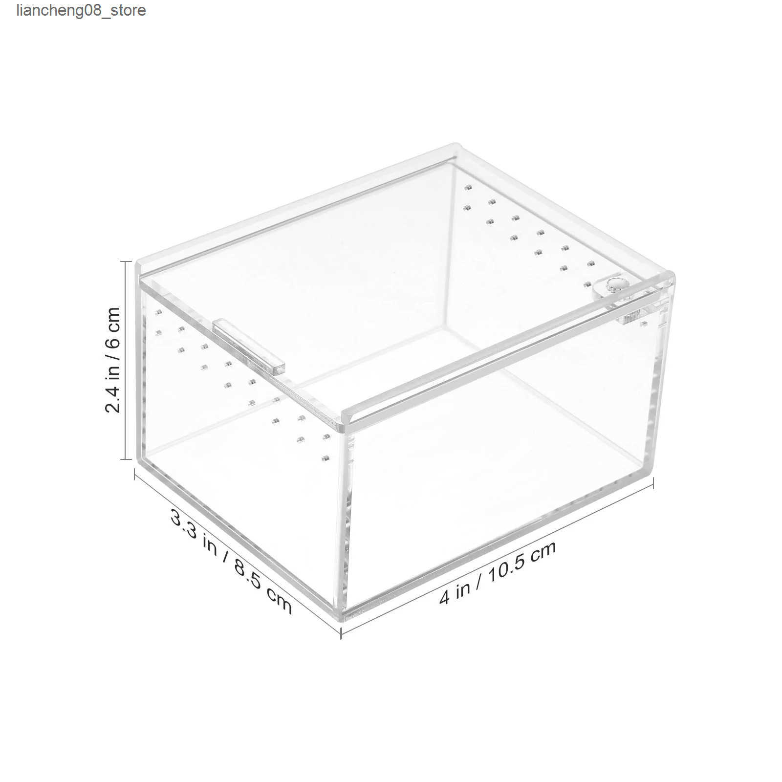 Other Pet Supplies Acrylic reptile box reptile aquarium insect spider kennel box small animal playground pen lizard jar L240910