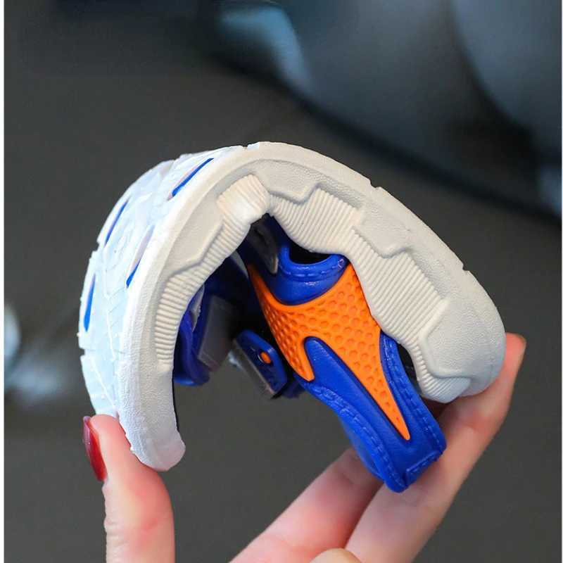 Sneakers Childrens Summer Kids Rubber Sandals Baby Girls Shoes Boy Soft Breathable Non-slip Boys Girls Sandals Toddler Kids Shoes H241221