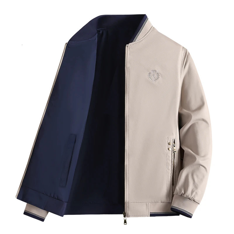 double side wear Mens High-quality Jacket Autumn spring High-end Business Leisure Fashion Outdoor Sports Windproof Jacket 241217