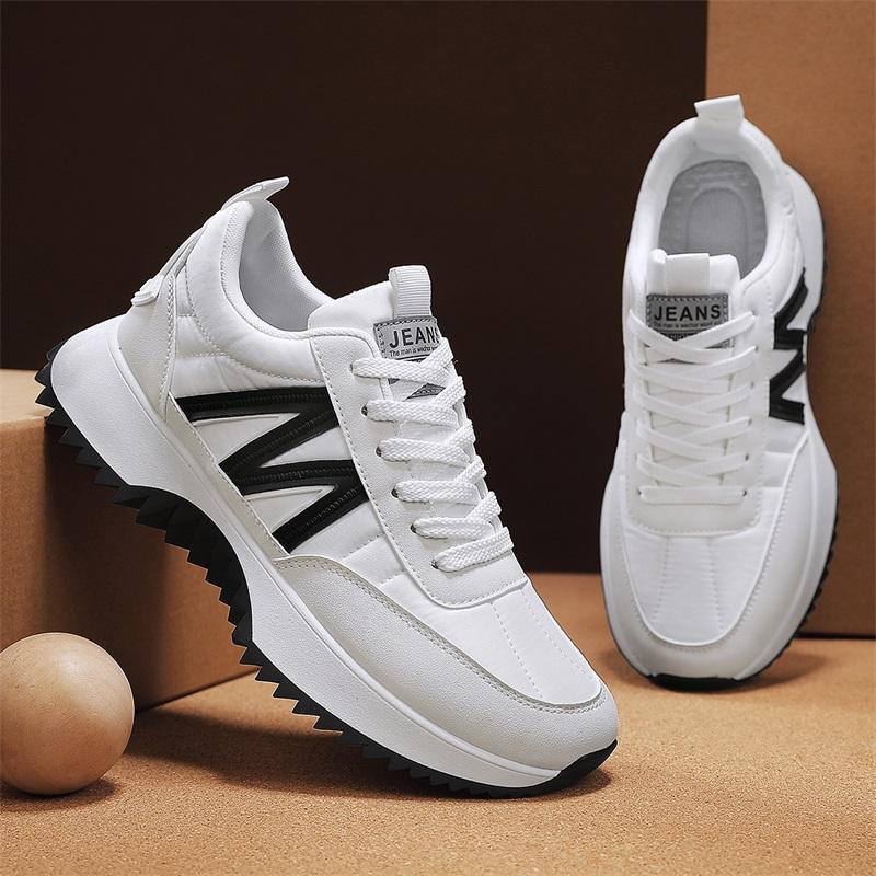 Men Sports Chunky Trendy Running Designer Shoes Thick Sole Anti-slip Triple Black White Beige Free shipping 66