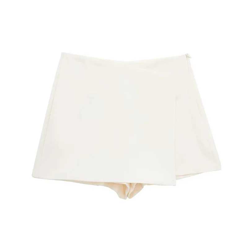 TR Woman Black Mini Skirt Shorts Women Asymmetric Skort For Women High Waist Summer Skirt Woman Casual Berda ShortsXJ241221