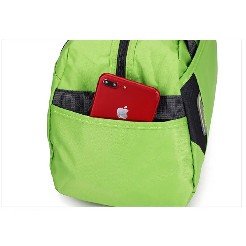 Fashionable mens training and fitness bag nylon ultra light travel sports bag fitness yoga handbag short distance travel handbag 241220