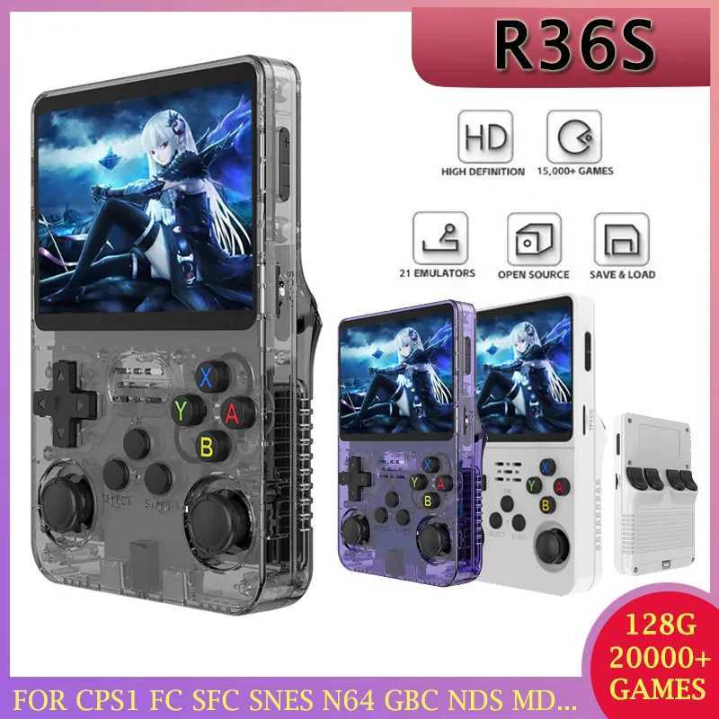 R36S Handheld Game Console 3.5 Inch IPS Sn Retro Game Console Linux System Sn Portable Pocket Video Player Z241219