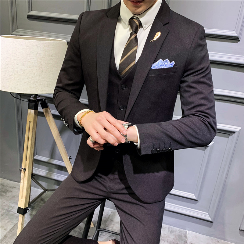 K12212025 new men's suits casual small suits men's Korean slim groom dress