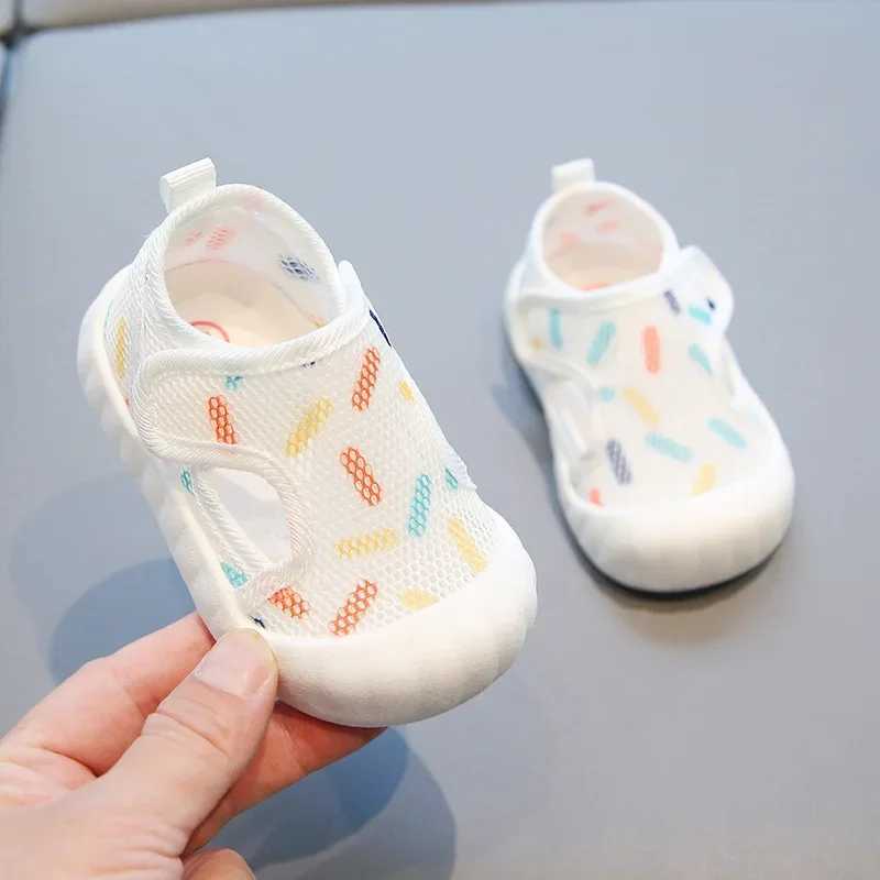 Sneakers Childrens mesh shoes childrens sandals unisex casual shoes anti slip breathable soft sole first step shoes baby lightweight shoes H241221