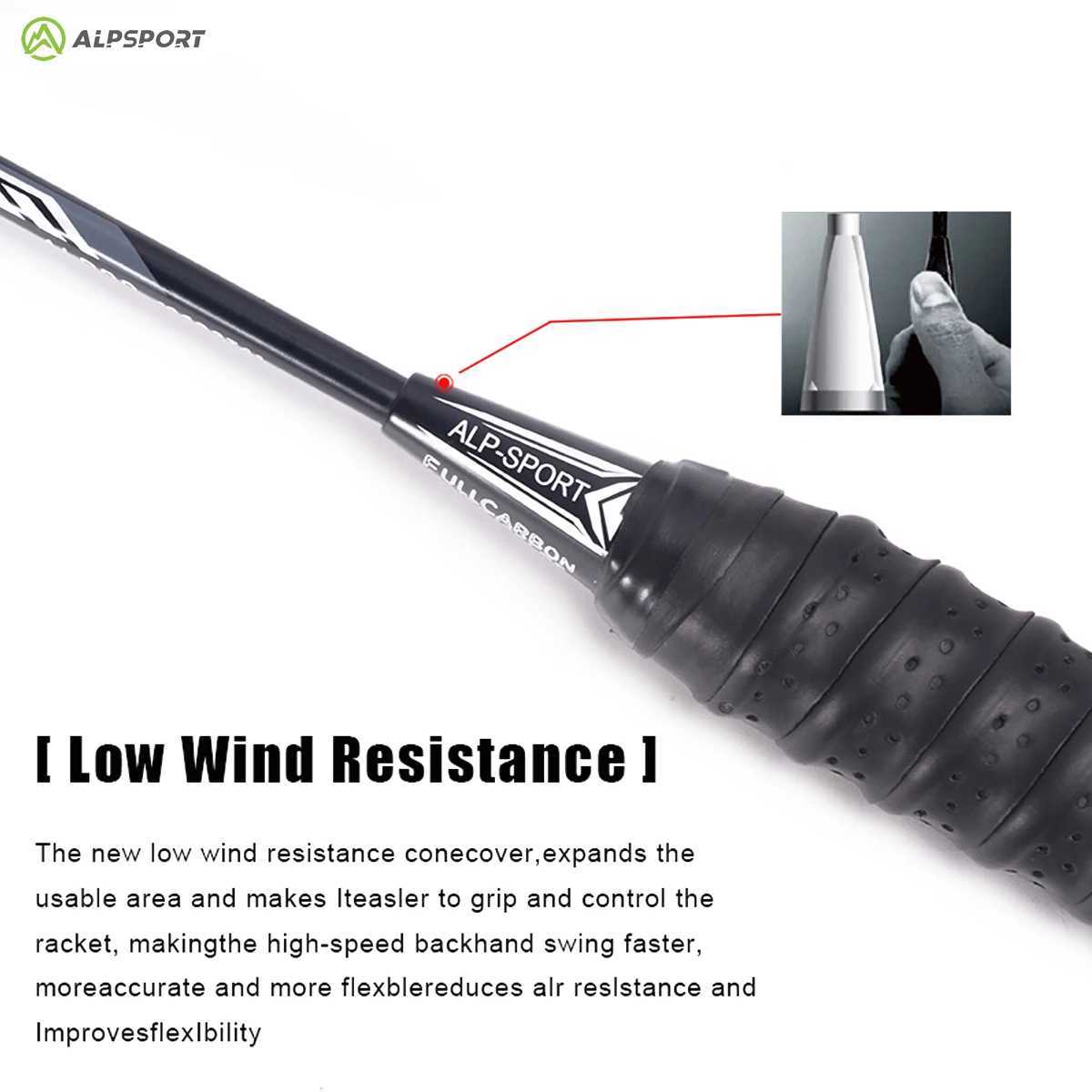 Alpsport Rr 4U 2PCS/Batch Ultra Light Offensive Maximum 25 Pound Carbon Fiber+Titanium Badminton Stand Including Bag ChordW241221