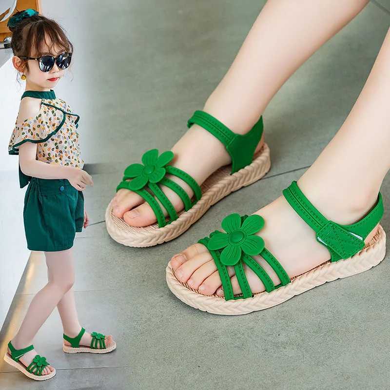 Sneakers Girls Sandals 2020 Summer New Childrens Fashion Soft soled Princess Shoes Little Girls Baby Shoes Wild Style H241221