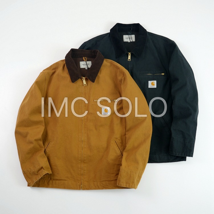 10a High Quality 25fw Designer Mens Carhartly Jackets Vintage Washed Canvas Jacket Lapel Fashion Brand Detroit Jackets Casual Loose Jackets Outwear Coats J97 Gz42