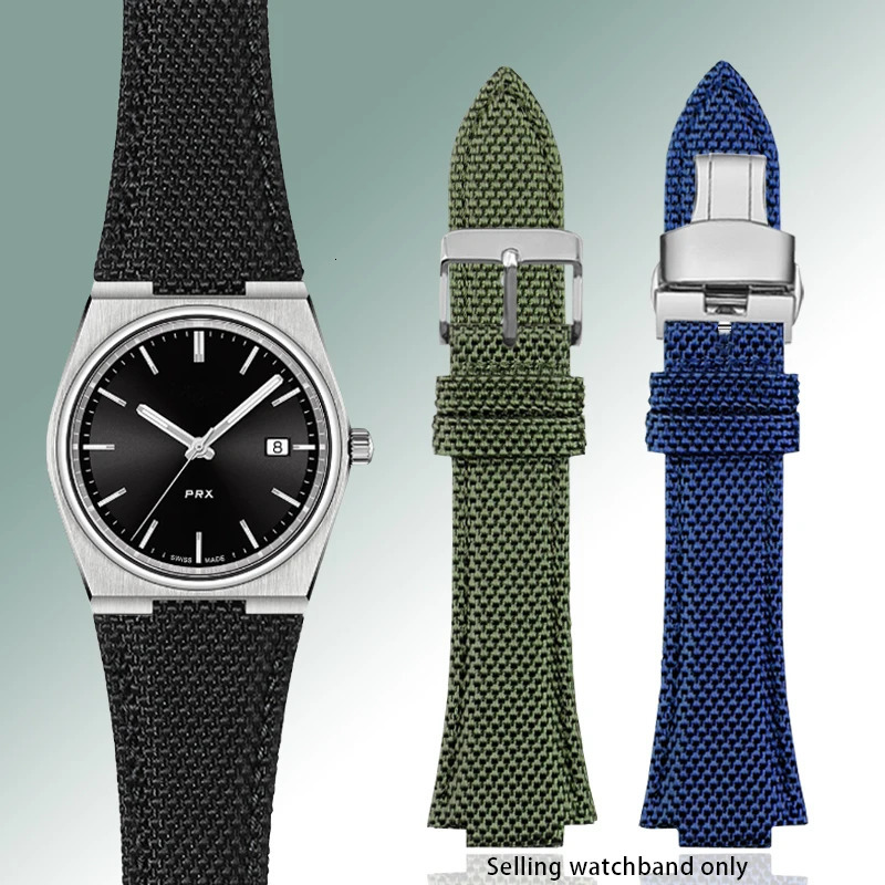 12mm Convex Mouth Nylon Watchband For Series Strap Super Player T137.407/410 Nylon Men Wristband Bracelet 241220