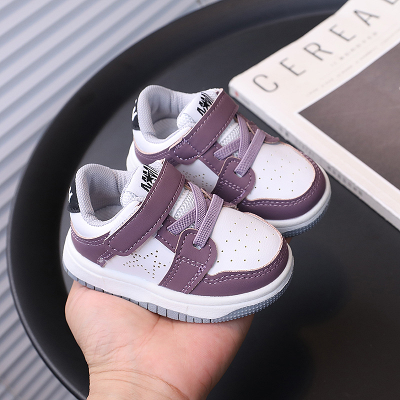 Toddler Kids Fashion Sport Shoes Children Flat Bottom Non Slip Shoes Kidsnest Hook and Loop Soft Sole Walking Sneakers Baby Casual Board Shoes Sizes U