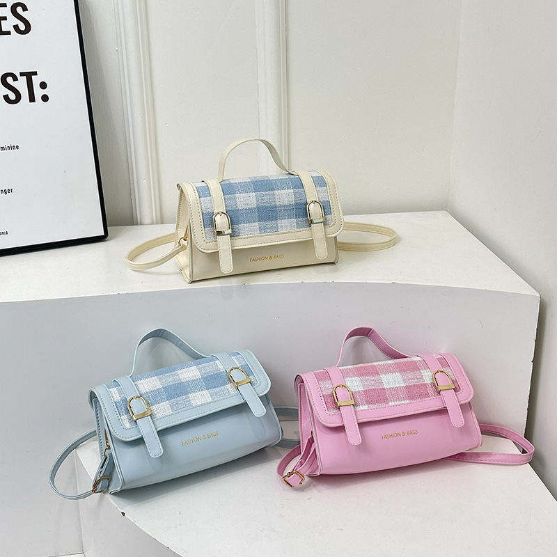 New Texture Comparison Designer Handbag Fashion Multi functional Shoulder Casual Checkered Crossbody Bag Small Square Bag bag