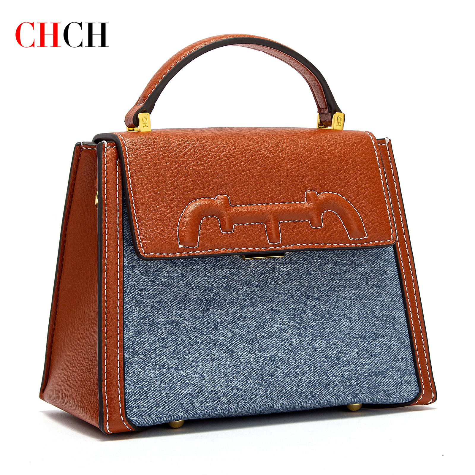 CHCH Crossbody Autumn/Winter Restoration Splicing Flip Small Square Bag Women's Handbag