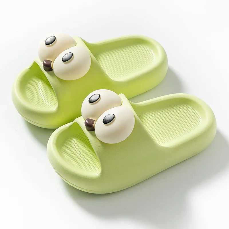 Slipper Summer Aged 1-5 Childrens Slippers Cute Cartoon Puppy Sandals For Boys Girl Flip Flops Non-Slip Toddler Home Kids Garden Shoes H241217