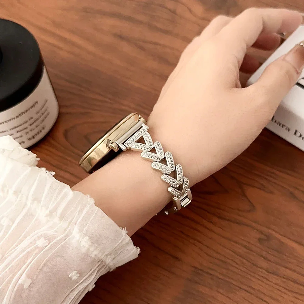 Women Metal Strap for FE Active 2 Smart Watch 18mm 20mm 22mm Band 241220