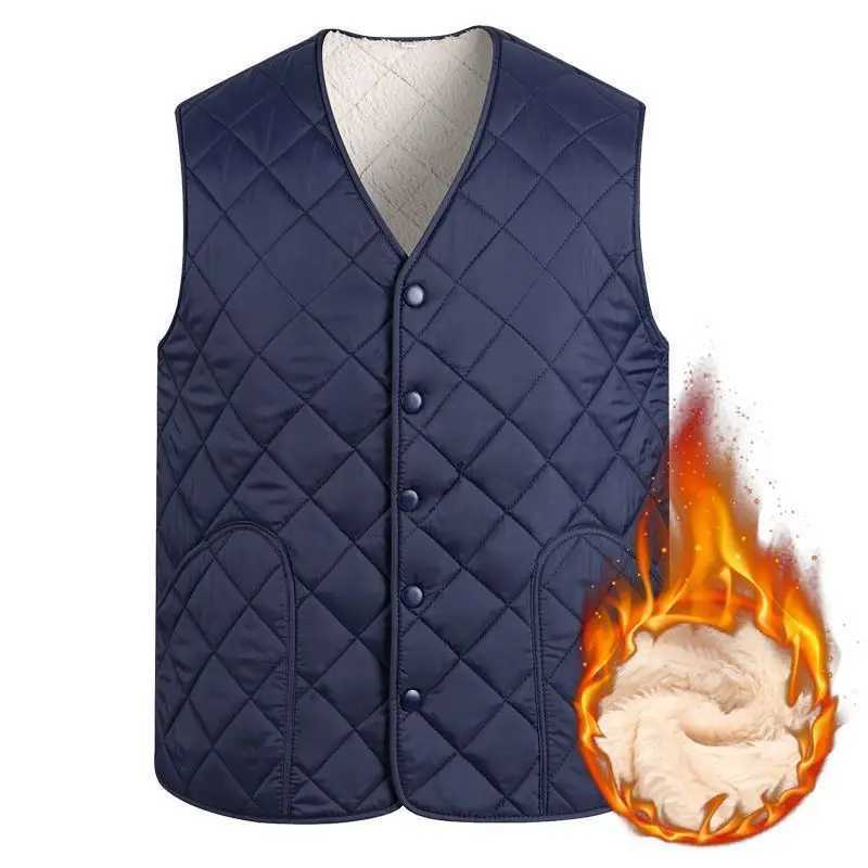 Vests Jacket Men Autumn Winter Fleece Sleeveless Jackets Men Clothing Waist Coat Fashion Solid Waistcoat Clothing Plus Size 6XLXJ241221