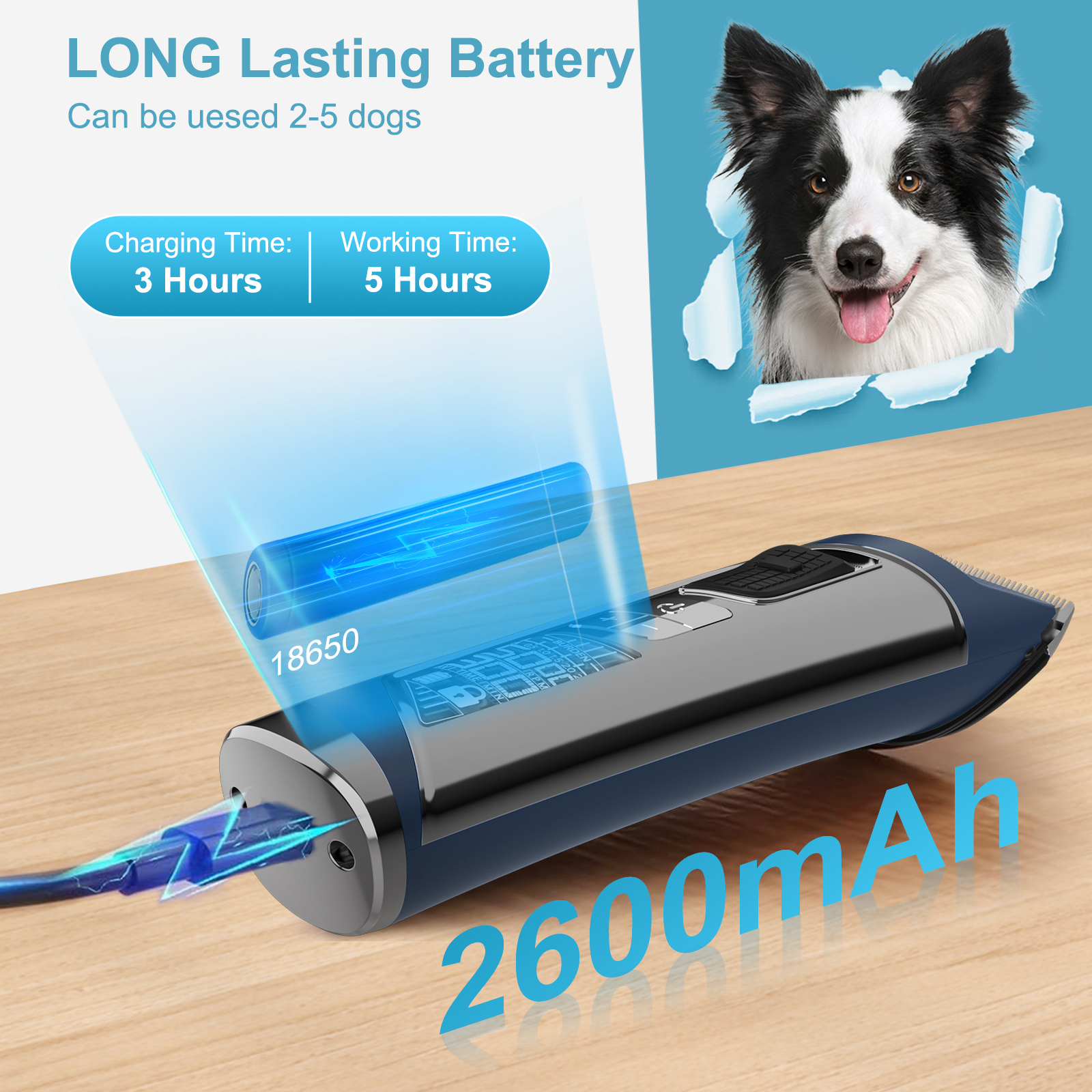 Puppy Beauty Cut Hine Professional Dog Hair Clippers For Grooming Electronic With LCD Low Noise Trimmer For Pet Cat Dogs