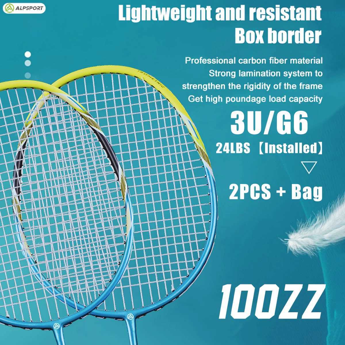ALP 00ZZ 2PCS/Batch High Quality Badminton Pads Ultra Light Carbon Fiber Original Professional Import Training ALPSPORT USAW241221
