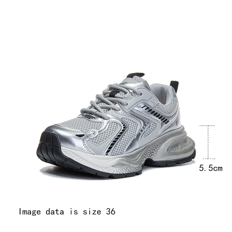 AIYUQI Thick Soled Women'ssneakers Shoes Breathable Running Shoes Women's Fashion Student Girls Shoes