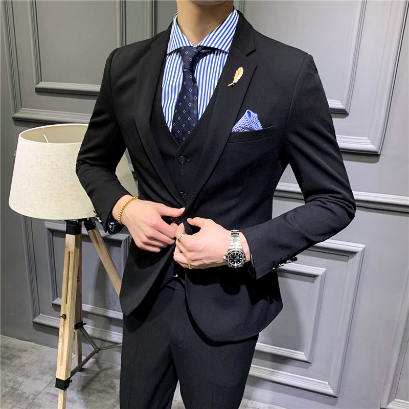 K12212025 new men's suits casual small suits men's Korean slim groom dress