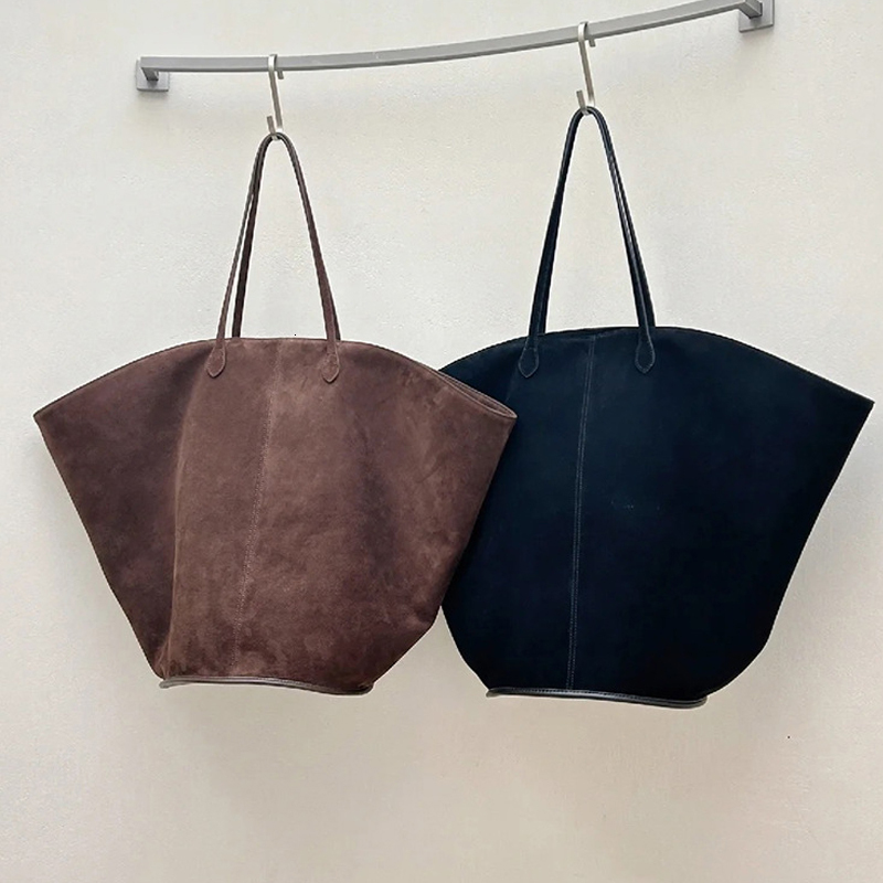 Faux Suede Frosted Tote Bags For Women Designer Handbags And Purses 2023 New In Vintage Large Capacity Shoulder Bucket