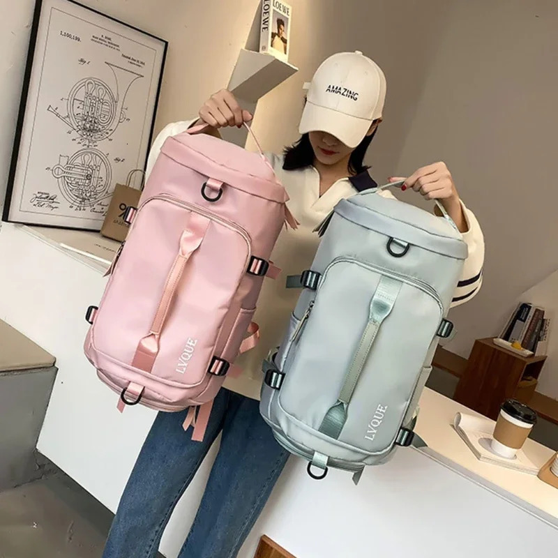 Large capacity backpack travel sports and fitness bag womens yoga bag multifunctional cross body anti sailor carrying bag 241220