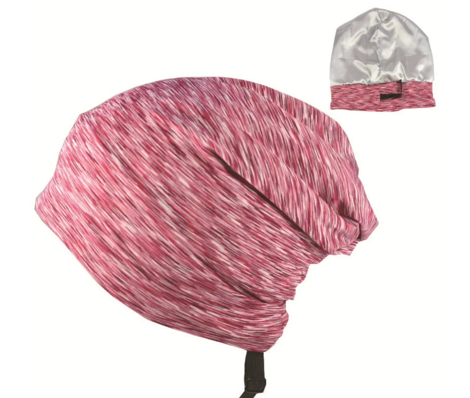 Satin Lined Beanies Hat For Women Men Soft Adjusted Bonnet Cap Unisex Silk Satin Night Sleeping Cap Fashion Skullies Baggy Hats 241214