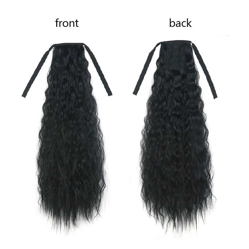 False Hair Tail Hair 22 Ponytail In Straight Clip Hairpiece With Hairpins Synthetic Pony Tail Hair Extensions For WomenXJ241221