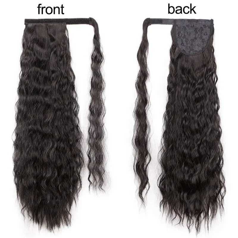 long Curly Ponytail Natural hair extension Wrap On Clip Hair Ponytail Extensions for Women Blonde Black Horse Tail SyntheticXJ241221