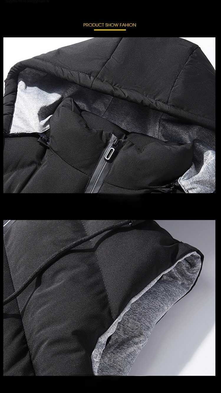 Men Vest Windproof Vest Men Jacket Sleeveless Vest Winter Jacket Casual Coat Men down Cotton Warm Thicken Waistcoat thick giletXJ241221