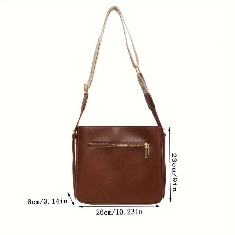 Daily Versatile Large Capacity PU Waterproof Ladies Crossbody Shoulder Bag
