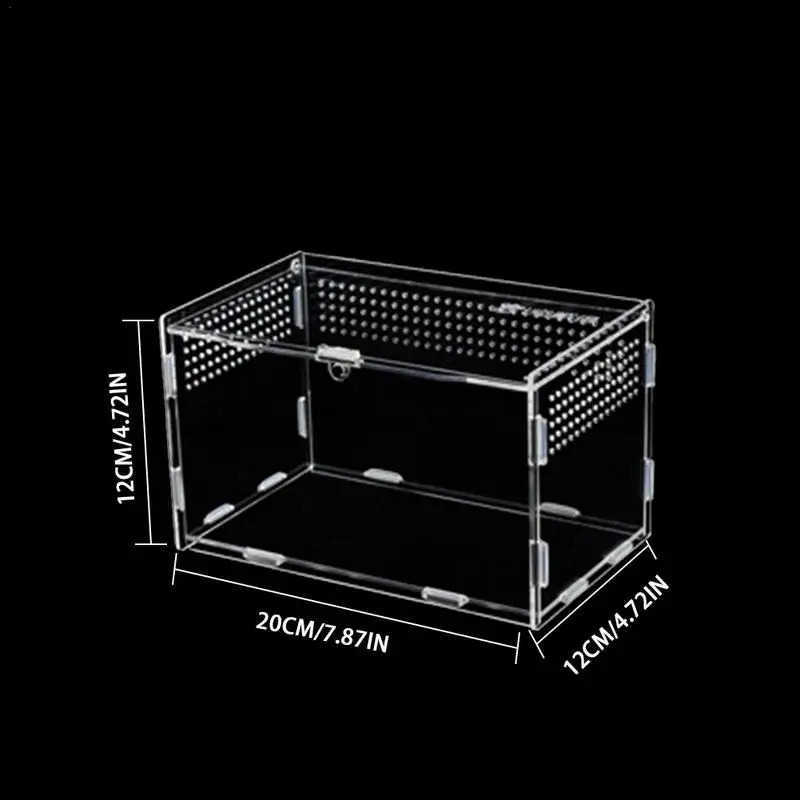 Other Pet Supplies Terrarium transparent reptile breeding carrier lightweight acrylic large feeding wolf spider habitat box L240910