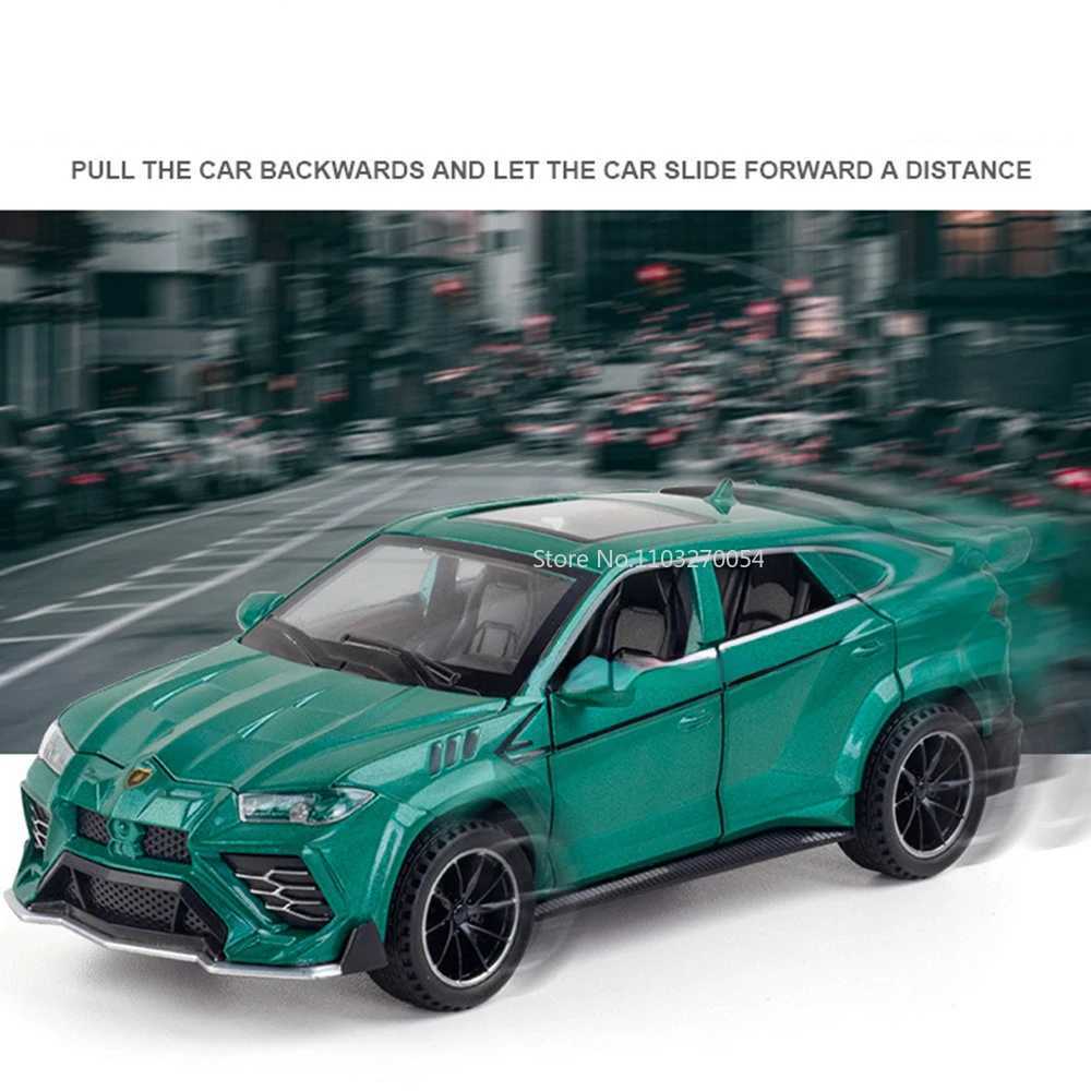 1/32 URUS Alloy Car Model Diecasts Toys Metal Vehicles 6 Doors Open With Sound Light Pull Back Child Toys Boys Ornament GiftsXJ241221