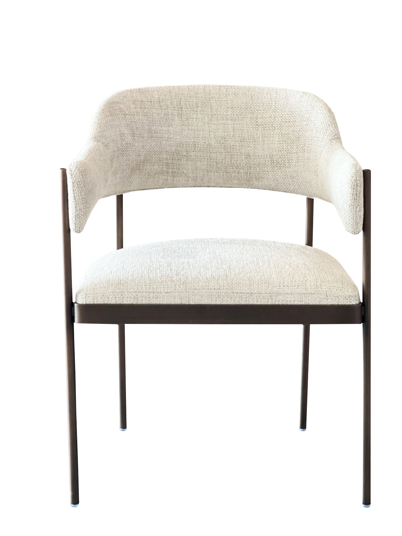 ROWAN Dining Chair - Modern Upholstered Metal Frame Chair for Dining Room Office or Home Use