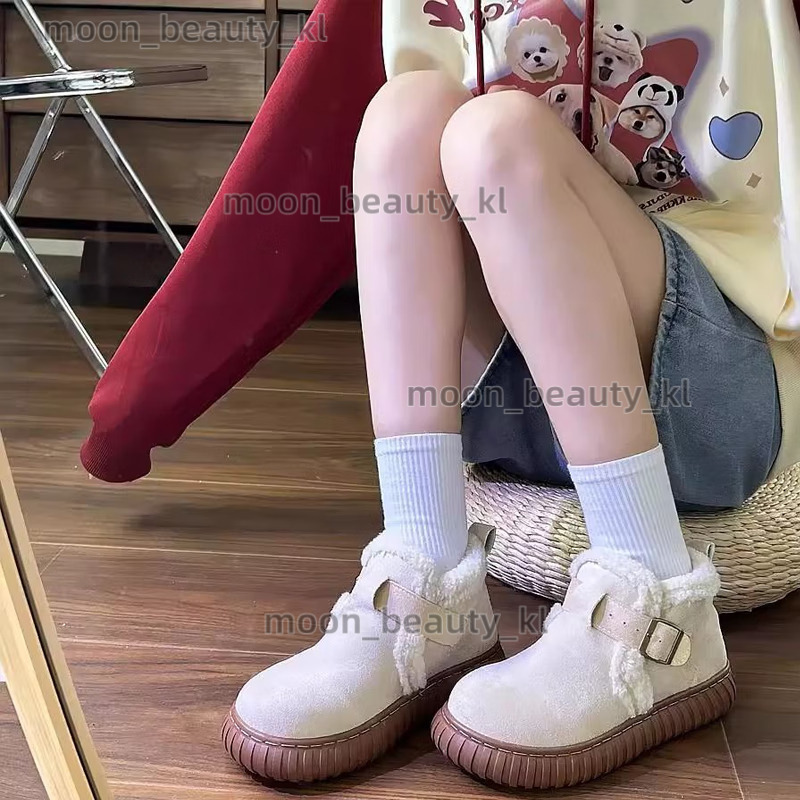 Designer Boot Fashion Snow Boots For Women Booties In Winter With Thickened Fleece 2024 New Cotton Boots Versatile Warm Cotton Shoes e91