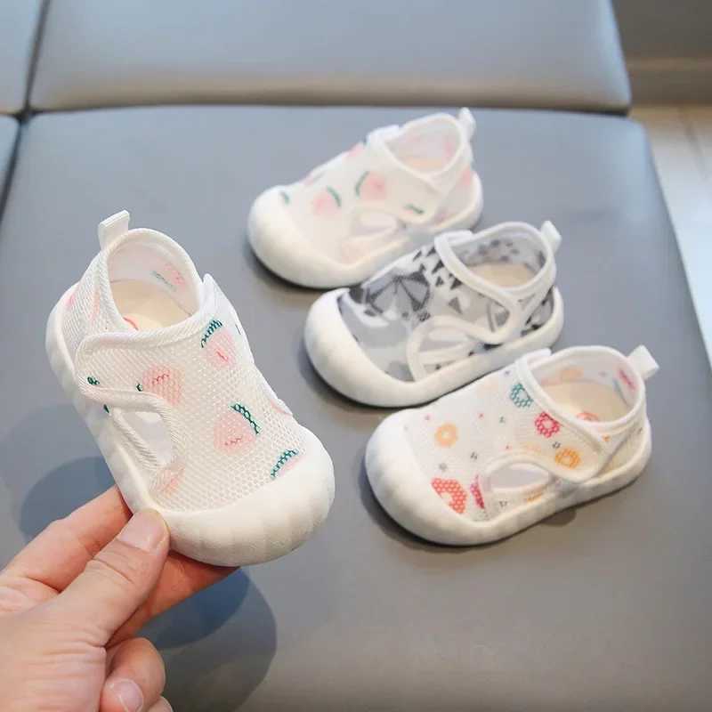 Sneakers Childrens mesh shoes childrens sandals unisex casual shoes anti slip breathable soft sole first step shoes baby lightweight shoes H241221