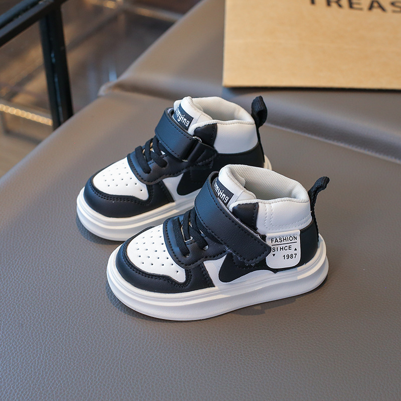 Kids Basketball Shoes for Children High Top Trainers Boys and Girls Happysteps Sport Running Sneakers Enfant Toddler Baby Outdoor Shoes Sizes US5c-US1